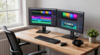 video creator desk setup