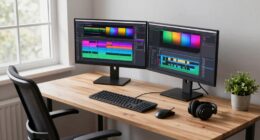 video creator desk setup