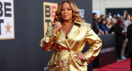 Queen Latifah Bundles Up in a Bold, Oversized Coat on the 2026 BET Awards Red Carpet