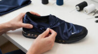 NikeSKIMS Wraps The Split-Toe Air Rift In Satin For Its "Obsidian" And "Night Silver" Pair