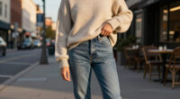 Instead Of T-Shirts And Tanks, This Jumper Trend Makes Stove-Pipe Jeans Look Chicest