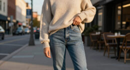Instead Of T-Shirts And Tanks, This Jumper Trend Makes Stove-Pipe Jeans Look Chicest