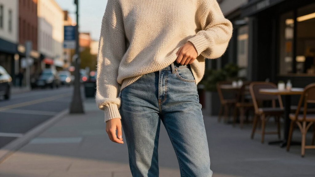 Instead Of T-Shirts And Tanks, This Jumper Trend Makes Stove-Pipe Jeans Look Chicest