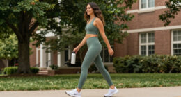 Cailey Chavez Takes The NikeSKIMS Rift Mesh For A Day Out On Campus