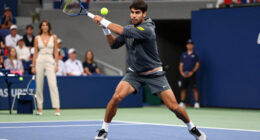 Carlos Alcaraz Debuts A Full Travis Scott X Nike Kit At The U.S. Open As The Rapper Cheers Him On