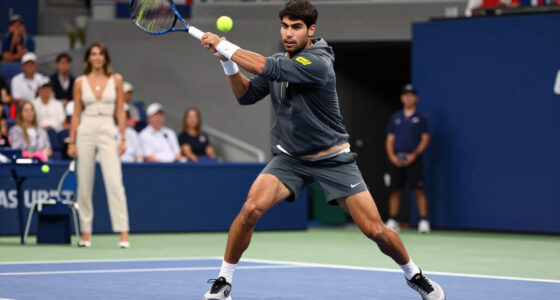 Carlos Alcaraz Debuts A Full Travis Scott X Nike Kit At The U.S. Open As The Rapper Cheers Him On