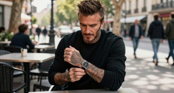 David Beckham Just Wore His Coolest All-Black Tudor To The Madrid Formula 1 Grand Prix