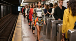 Moschino Invites 400 "Commuters" To Its SS27 Runway