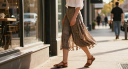 All The Fashion Girls Are Wearing This Tricky-Length Skirt