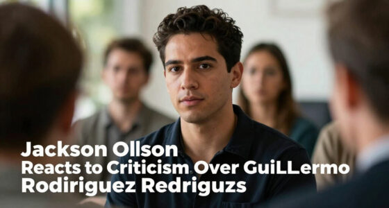 Jackson Olson Reacts To Criticism Over Guillermo Rodriguez Remarks