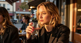 Jennifer Lawrence Adds A Touch Of Drama To Her Date-Night Look With A Red Ombré Bag