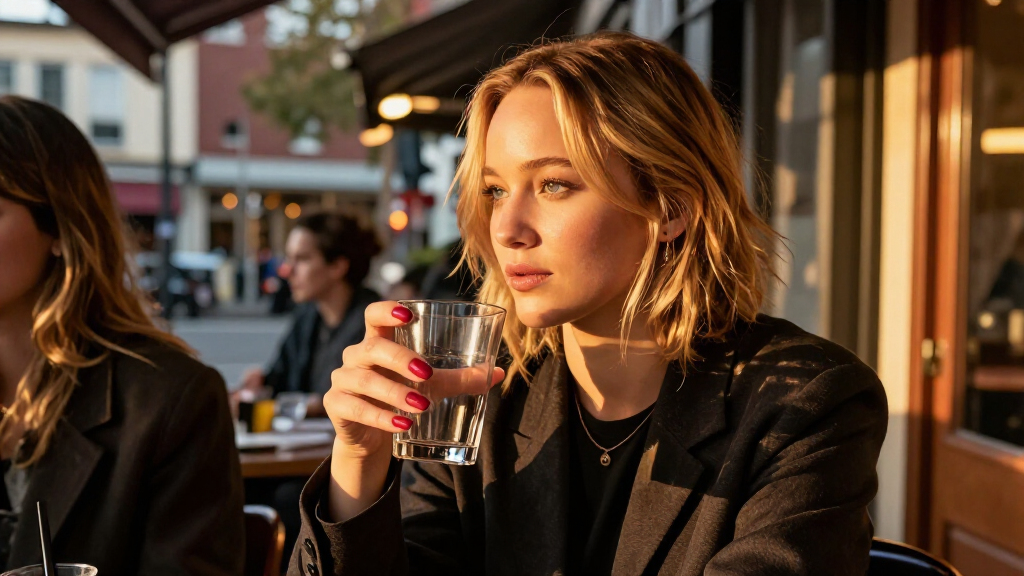 Jennifer Lawrence Adds A Touch Of Drama To Her Date-Night Look With A Red Ombré Bag