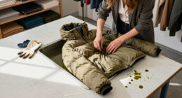Khakis Gives Montbell's Superior Down Parka A Vintage Military Wash