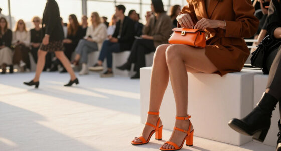 Ziwe Takes Fashion Month’s Thong Sandal Trend To The Courrèges Front Row In Orange Satin